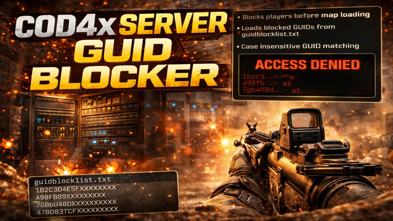 Cybersecurity code visual representing GUID blocker