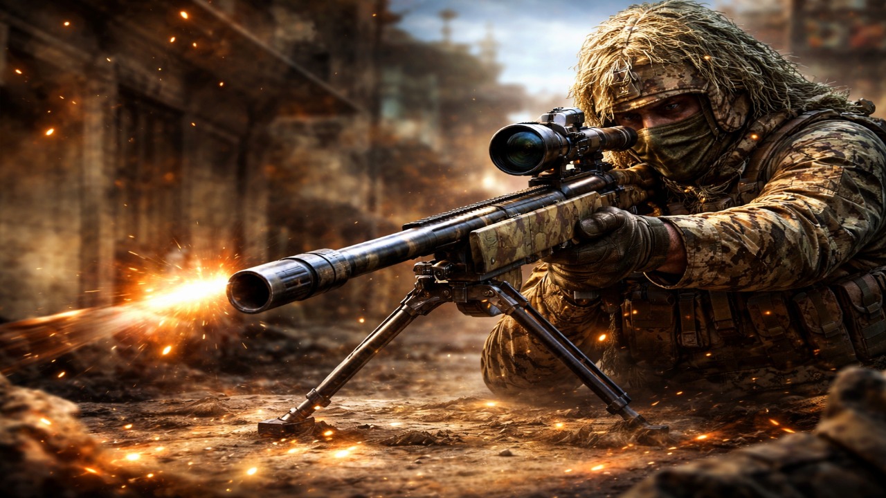 FPS gaming scene for sniper-focused mod